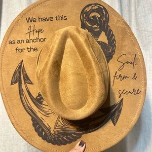 Engraved Scripture Anchor Hat – “We Have This Hope” | Faith Western Hat